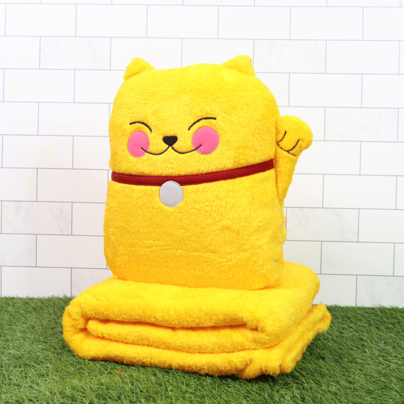 ตุ๊กตาผ้าห่มแมวกวัก